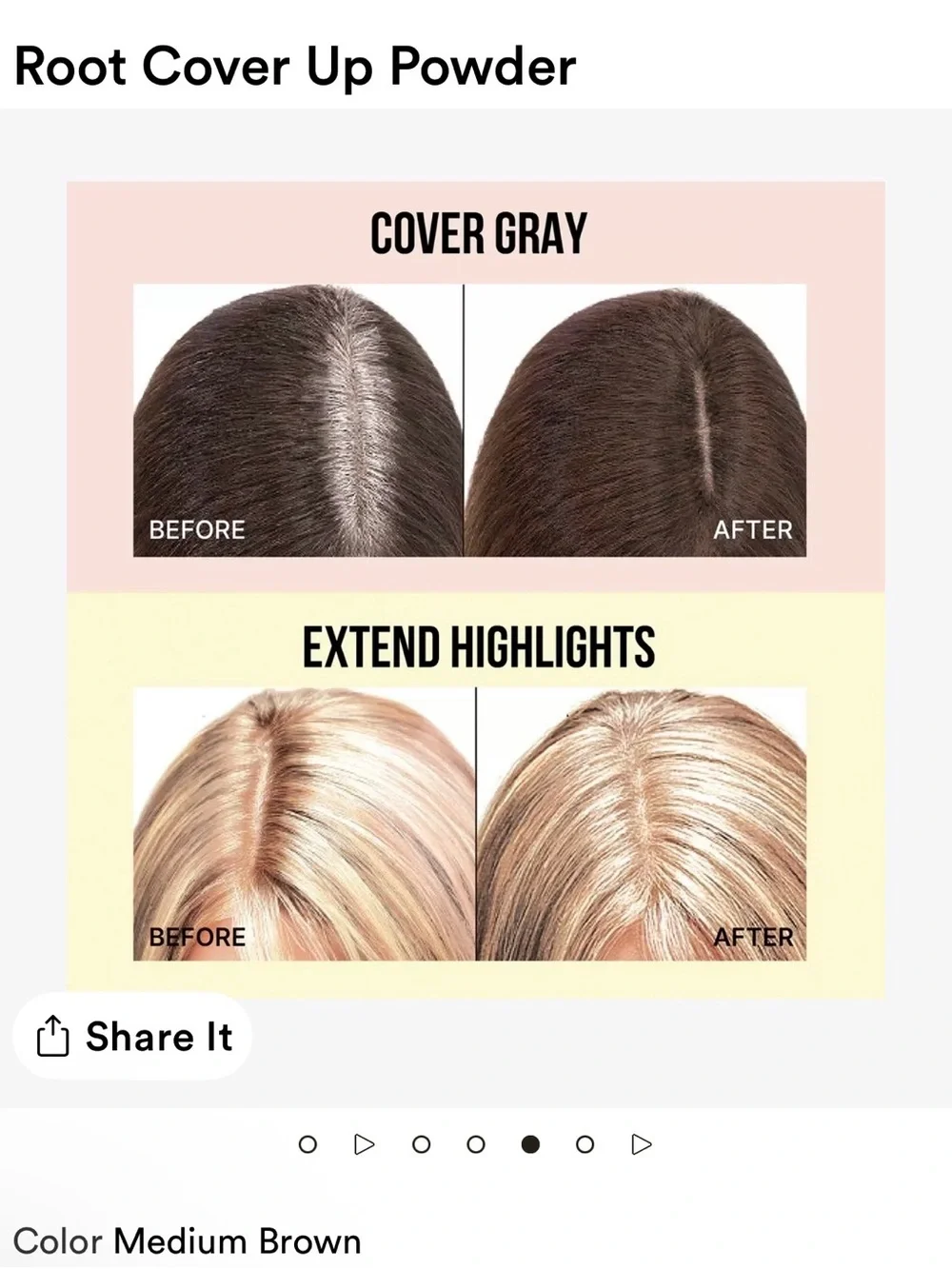Medium Brown Root Touch-Up Powder by Color WOW